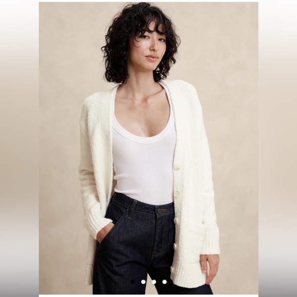 Banana Republic Factory Boucle Cardigan - Picture 1 of 6